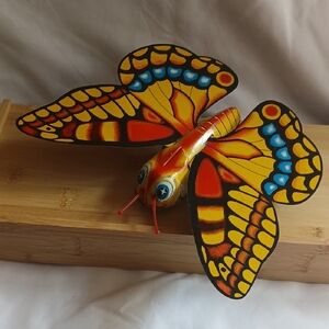1960's Tin Litho Butterfly Japan Non-working